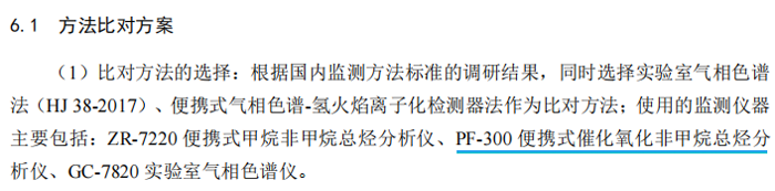 《固定污染源廢氣總烴、甲烷和非甲烷總烴的測定便攜式催化氧化-氫火焰離子化檢測器法》